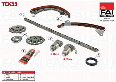 Sadales vārpstas piedziņas ķēdes komplekts FAI AUTOPARTS TCK35