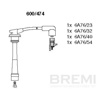 Augstsprieguma vadu komplekts BREMI 600/474