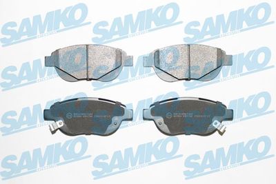 Комплект тормозных колодок, дисковый тормоз SAMKO 5SP1760