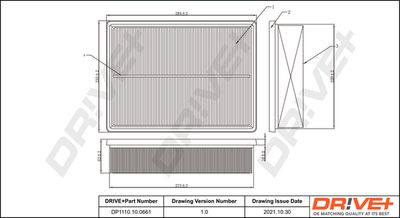 Gaisa filtrs Dr!ve+ DP1110.10.0661