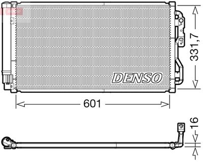 Конденсатор, кондиционер DENSO DCN05033