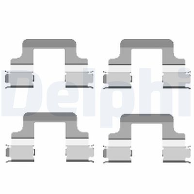 Комплектующие, колодки дискового тормоза DELPHI LX0437