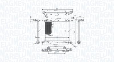 Radiators, Motora dzesēšanas sistēma MAGNETI MARELLI 350213222200