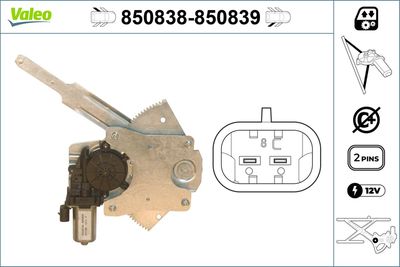 Стеклоподъемник VALEO 850838