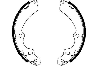 Bremžu loku komplekts KAVO PARTS KBS-8918