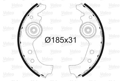Комплект тормозных колодок VALEO 562761