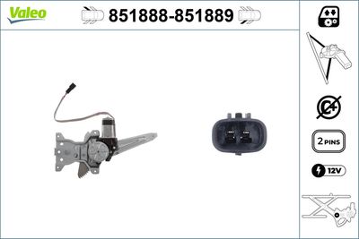 Стеклоподъемник VALEO 851888
