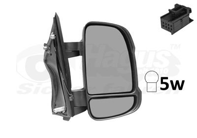 Наружное зеркало VAN WEZEL 1651802