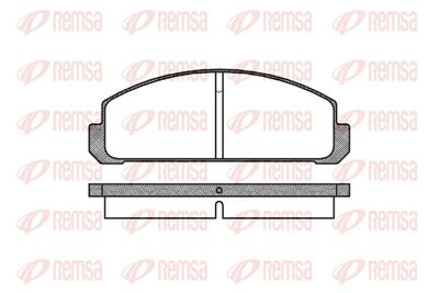 Комплект тормозных колодок, дисковый тормоз REMSA 0099.20