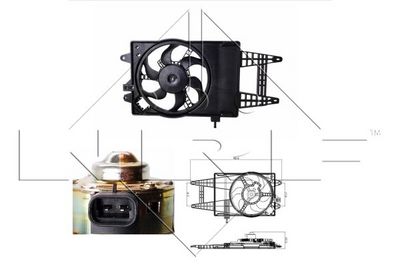 Ventilators, Motora dzesēšanas sistēma NRF 47243