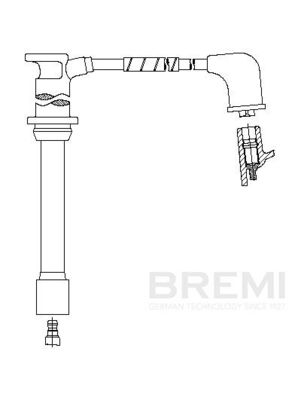 Augstsprieguma vads BREMI 658E104