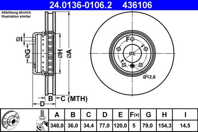 Тормозной диск ATE 24.0136-0106.2