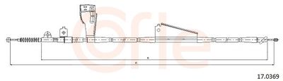 Тросик, cтояночный тормоз COFLE 17.0369