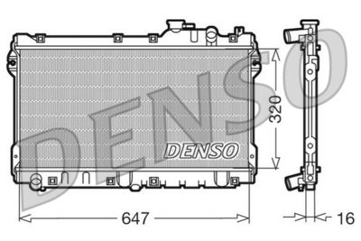 Radiators, Motora dzesēšanas sistēma DENSO DRM44015