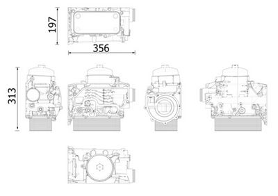 Eļļas radiators, Motoreļļa MAHLE CLC 303 000S