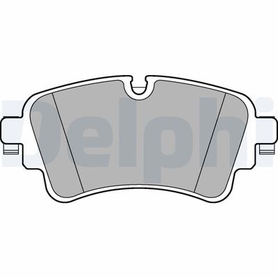 Комплект тормозных колодок, дисковый тормоз DELPHI LP3240