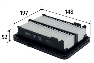 Воздушный фильтр VALEO 585860