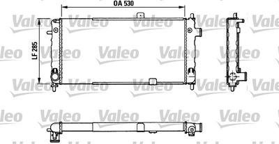 Радиатор, охлаждение двигателя VALEO 883771