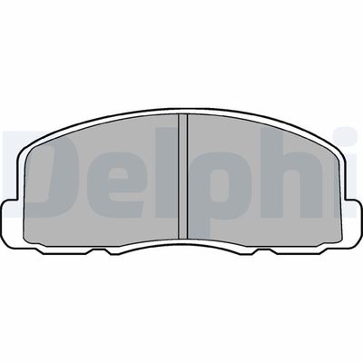 Комплект тормозных колодок, дисковый тормоз DELPHI LP458