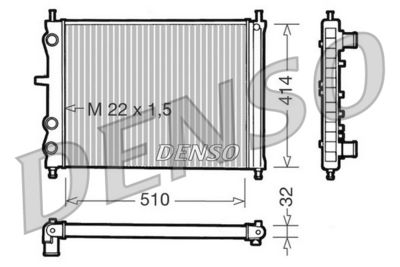 Radiators, Motora dzesēšanas sistēma DENSO DRM09024