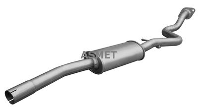 Vidējais izpl. gāzu trokšņa slāpētājs ASMET 12.045
