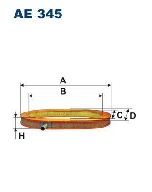 Gaisa filtrs FILTRON AE345