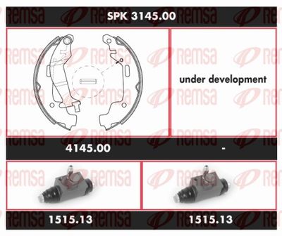 Bremžu komplekts, Trumuļu bremzes REMSA SPK 3145.00