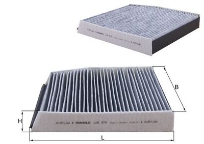 Фильтр, воздух во внутренном пространстве MAHLE LAK 879