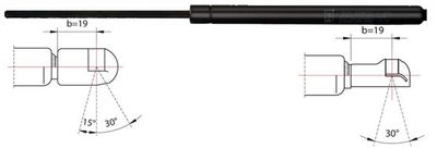 Газовая пружина, крышка багажник METZGER 2110246