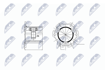 Шарнирный комплект, приводной вал NTY NPW-AU-003