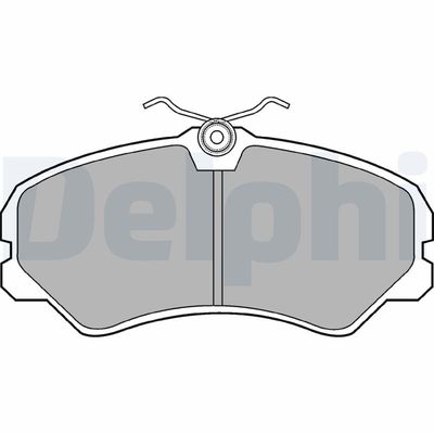 Комплект тормозных колодок, дисковый тормоз DELPHI LP567