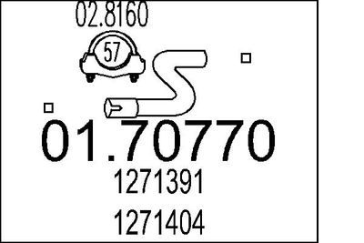 Труба выхлопного газа MTS 01.70770