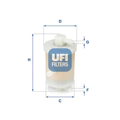 Degvielas filtrs UFI 31.017.01