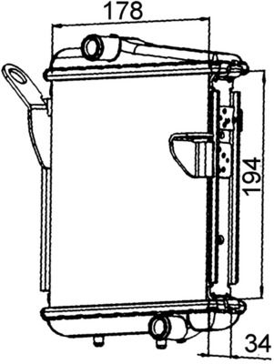 Radiators, Motora dzesēšanas sistēma MAHLE CR 1400 000P