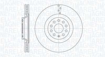 Тормозной диск MAGNETI MARELLI 361302040769