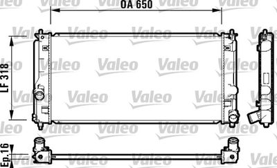 Radiators, Motora dzesēšanas sistēma VALEO 732413