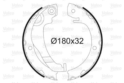Bremžu loku kompl., Stāvbremze VALEO 564183