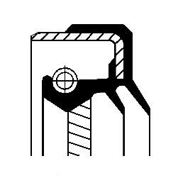 Уплотняющее кольцо, дифференциал CORTECO 01035431B