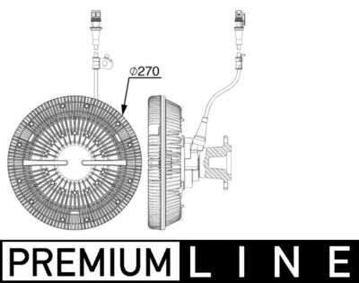 Sajūgs, Radiatora ventilators MAHLE CFC 241 000P