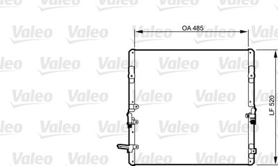 Конденсатор, кондиционер VALEO 814280