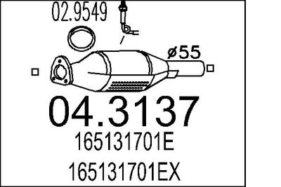 Катализатор MTS 04.3137