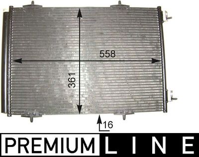 Конденсатор, кондиционер MAHLE AC 466 000P