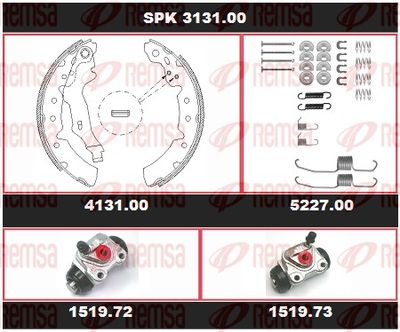 Bremžu komplekts, Trumuļu bremzes REMSA SPK 3131.00