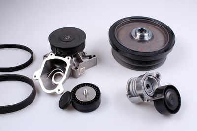 Ūdenssūknis + ķīļrievu siksnas komplekts HEPU PK04870