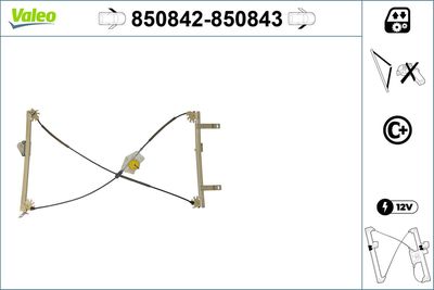 Стеклоподъемник VALEO 850842